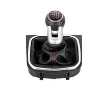 ELDVSUA Leva Cambio Marce Auto Pomello Del Cambio Per Per Golf 5 MK5 R32 Per GTD Per GTI Per 6 MK6 R20 2004-2013 Leva Per Auto Cuffia Copri-cuffia(6 VELOCITÀ)