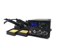 ele ELEOPTION 220V Pirografo Macchina 60W Multifunzione Pirografia Strumento Kit professionale per bruciare il legno (Doppia Penna e Doppia Presa con Display Digitale)