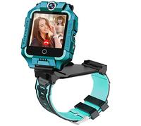 ele ELEOPTION 4G Smart Watch per Bambini, Smart Watch GPS con Doppia Fotocamera a 360°, Videochiamata WiFi, Contapassi SOS, Impermeabile IP67, Smart Watch per Ragazze e Ragazzi