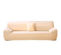 ele ELEOPTION Copridivano, Copridivano Elasticizzato, Copridivano in Poliestere, Copridivano Morbido Antiscivolo in Tessuto Spandex, Albicocca Chiara, 4 Posto (Lunghezza Divano 220-300cm)