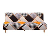 ele ELEOPTION - Copridivano moderno con stampa, a 3 posti, senza braccioli, in tessuto elasticizzato, per divano letto pieghevole senza braccioli, 180-210 cm (Stile 10)