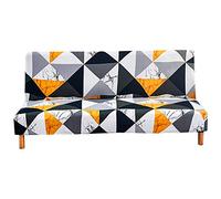 ele Eleoption, copridivano senza braccioli, 3 posti, divano pieghevole, universale, elastico, adatto per divano letto pieghevole senza braccioli, 180-210 cm (geometria 1)