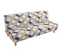 ele ELEOPTION Copridivano Senza Braccioli Pieghevole Divano Letto 3 posti all-Coperto Copridivani Elasticizzati Universale Motivo Geometrico Anti Scivolo Copri Divano, 180-210 cm (Stampato 9)