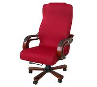 ele ELEOPTION Elasticizzato Rimovibile Resistente coprisedia Computer Sedia Girevole Copertura Universale per Poltrona da Ufficio Sedia Copertura (Vino Rosso)