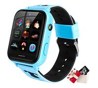 ele ELEOPTION smartwatch per bambini con 24 giochi, touch screen HD, videocamera, lettore musicale, contapassi, torcia, sveglia 12/24 ore, regali per ragazzi dai 5 ai 12 anni (blu)