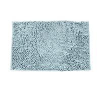 ele ELEOPTION Soft Shag Tappetino da Bagno Tappeto Cucina Porta Piedi Zerbino Striscia Antiscivolo Zerbino Assorbente Tappetini da Bagno Doccia Shaggy Carpet - 60 x 90 cm, Blu