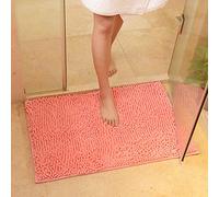 ele ELEOPTION Soft Shag Tappetino da Bagno Tappeto Cucina Porta Porta Piedini Tappetino Striscia Antiscivolo Zerbino Assorbente Tappetini da Bagno Doccia Shaggy Carpet - 60 x 90 cm, Rosa Rossa