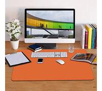 ele ELEOPTION Sottomano da Ufficio Grande, Sottomano Tappetino per Mouse Pad, Tappetino da Scrittoio Impermeabile per Ufficio e Uso Domestico, Doppia Facciata (60x30cm, Arancia)