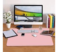 ele ELEOPTION Sottomano da Ufficio Grande, Sottomano Tappetino per Mouse Pad, Tappetino da Scrittoio Impermeabile per Ufficio e Uso Domestico, Doppia Facciata (80x40cm, Rosa)