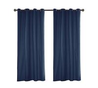 ele ELEOPTION Tenda Impermeabile per Esterni, con Occhielli, Protezione UV, per Portico Anteriore, Pergola Cabana Patio Coperto Gazebo, Dock e Casa in Spiaggia (4 pezzi, 137 x 213cm, Blu Navy)