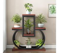 Ele - Espositore per piante in metallo a forma di cuore, a 4 livelli, per interni, per giardino, balcone e cortile, supporto per vasi da fiori