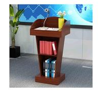 Ele - Podio in legno di teak, robusto leggio per chiese, aule ed eventiPresentat Pulpito con design professionale per parlare in pubblico e concerti