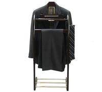 Ele - Supporto per abiti in legno con profilo Hanr, barra per pantaloni, fermacravatte e scarpe Sto - Perfetto per ingresso, ufficio o arredamento del soggiorno