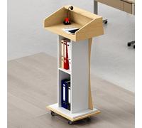 Ele - Supporto per podio in legno con Sto, versatile per chiesa, ufficio, scuola, sala conferenze, riunioni, design professionale e funzionale per presentazioni