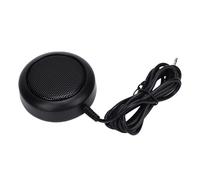 Eleage Altoparlante Esterno per Autoradio Audio Compatto e Durevole per Comunicazioni Mobili CB Ham Design Rotondo da 1 W 3,5 Mm