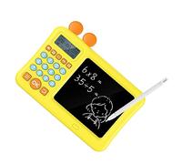 Eleage Calcolatrice per Bambini con Blocco Note e Promemoria Vocale per Macchina per L'apprendimento della Matematica Materiale ABS Durevole per Bambini (Gialla)