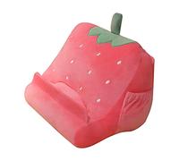 Eleage Cuscino da Lettura per Tablet Triangolare in Peluche con Frutta, Morbido Cuscino per Supporto per Tablet a Mani Libere Pigro, Supporto per Portatile, Regalo di Compleanno (E)