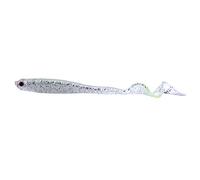 Eleage Esche da Pesca in PVC Morbido da 5 Pezzi per Trota Spigola, Esca Durevole da 13 Cm con Azione Migliorata, Colori Assortiti (Argento)