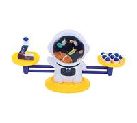 Eleage Gioco di Matematica Educativo per Bambini con Bilancia per L'apprendimento a Casa o a Scuola, Set in Plastica Colorata 26,4 X 7 X 16 Cm (Giallo)