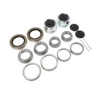 Eleage Kit Cuscinetti Ruota per Rimorchio, Acciaio Premium 3.500 Libbre, Sostituzione Completa Dell'asse per Rimorchi da 1-1/16 Pollici a 1-3/8 Pollici, Include 16 Accessori