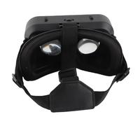 Eleage Occhiali 3D VR di alta qualità, montati sulla testa, per un'esperienza di gioco coinvolgente per smartphone da 3,5-7,2 pollici, nero