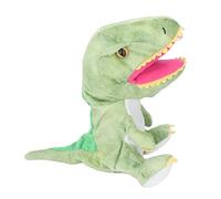Eleage Peluche Dinosauro Giocattolo a Mano Bocca Mobile Morbida Divertimento Educativo per Bambini e Adulti Super Morbido 11,8 Pollici (Verde)