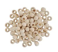 Eleage Perline di Legno 100 Pezzi Distanziatore Sferico con Foro Tondo Ecologico Accessori per la Creazione di Gioielli Fai-da-te per L'artigianato 20 Mm