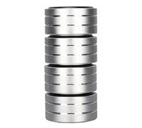 Eleage Piedino di Supporto per Punte di Isolamento per Altoparlanti da 4 Pezzi con Gomma Antiscivolo Migliore Chiarezza del Suono per Altoparlanti Amplificatori 40x20mm (Argento)