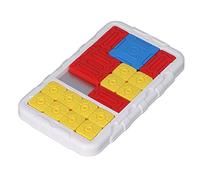 Eleage Puzzle Scorrevole per Bambini, Giocattolo Educativo per Sfide di Pensiero Logico e Allenamento Cerebrale per Bambini, Facile da Trasportare, in Plastica, 1 Tavola, 18 Pezzi degli Scacchi
