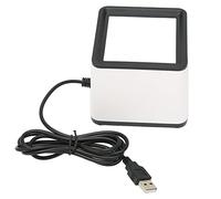 Eleage Scanner Lettore di Codici a Barre Multifunzione Portatile a Mani Libere per Pagamenti Mobili e Uso Desktop ABS Bianco