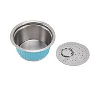 Eleage Set di Capsule di caffè Riutilizzabili, Resistenza dell'acciaio | Coperchio in silicone alimentare, compatibile con Dolce Gusto, design ecologico, pulizia senza problemi