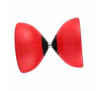 Eleage Set Diabolo a Triplo Cuscinetto con Bastoncini Colorati per Un Gioco Divertente e Attivo, Materiale ABS Ecologico, Adatto a Tutte Le età, Dimensioni 5,71 X 4,72 Pollici (Rossa)