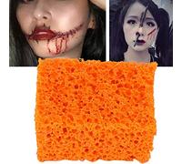 Eleage Spugna per Trucco FX Stipple per Effetti Realistici Sulle Ferite di Halloween e Natale, Gomma Morbida, 5,5x3x3 Cm (Foro sottile)