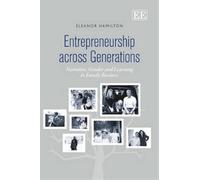 Eleanor Hamilton Entrepreneurship across Generations (Copertina rigida)