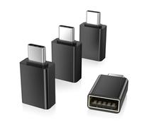 Elebase Adattatore USB C a USB 4 Pezzi,Adattatore OTG Maschio USBC a Femmina USB A 3.0,Convertitore Tipo C Thunderbolt 3 per Samsung A56 A55 M15 M14 M05 S24,Z Fold Flip 7 6 5,Galaxy Tab S10+,Note S20