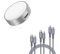 Elebase Apple Watch 11 Adattatore Di Ricarica e Cavetto Carplay Auto Rapida USB C a Type C 60W 1/2/3M 3Pezzi,Filo Caricabatterie per Apple 15,MacBook,iPad Air 4 5 Mini 6,Samsung Galaxy S25 Z Flip Fold