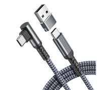 Elebase Cavo Caricatore for iPhone Air con Adattatore USB 2 Metri,60W 90 Gradi Cable Filo Caricatore Ricarica Rapida PD Angolare Retto per Apple iPhone 17 Pro Max 16 16e 15,Airpods Pro 3,Samsung S25