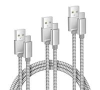 Elebase Cavo Ricarica iPhone 17 16 Pro Max 0.5/1/2/M,Cavetto USB-A USB-C,Filo Caricabatterie Carplay Auto Type C per Apple 16e 15,AirPods 3,iPad 10 11 Air 4 5 Mini 6 7 8,Samsung Galaxy Z Flip Fold,S25