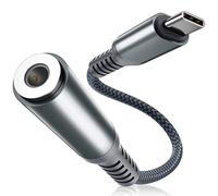 Elebase iPhone 17 16 16e 15 Adattatore USB C a Jack 3.5mm,Connettore Cuffie DAC Tipo C 35mm Aux Audio per iPad Pro 11 12.9 Air 4 5 Mini 6 Generazione,Samsung Galaxy S25 S24 S23 FE,Z Fold Flip 7