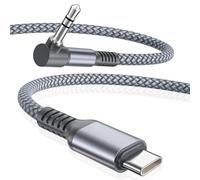 Elebase iPhone 17 17e 16 Cavo Aux 1.2M,USB C Aux Cavo 90 gradi Audio Ausiliario da Tipo C a Jack 3,5MM ad Angolo Retto per Auto,Apple 15 Pro Max Plus,Samsung Galaxy Z Fold Flip,S26 S25 S24 S23 Ultra