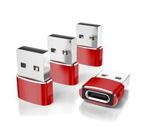 Elebase per AirPods 5 4 Adattatore, Adapter Cavo Ricarica Auto USB a USBC | Type C Female Naar USB A Male Charger ConnecNaarr Voor iWatch 12 11 10,iPhone 16 15 Plus Pro Max,iPad 8 9 9th 10th Air Mini