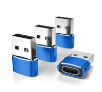 Elebase per iPhone 17 Adattatore USB C Femmina a USB Maschio 4P,Connettore Cavo Caricatore Tipo C per iPhone 16 15 Pro Max,Apple Watch s10 9,iPad 10 Mini 6 Air 4 5,MacBook Pro,Samsung Galaxy A54,A53