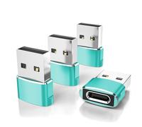 Elebase per iPhone Air USB C Charging Adapter,Adattatore Car USBC a USB 4P | Type C Female Naar A Male Cable Converter Voor Z Fold Flip 7 6 5,A55 A54 A53,Tab S10 S9 S8 A9 Lite,Watch Ultra Classic Active