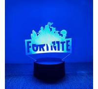 EleBikk 3D Illusione Luce Notturna, Luce Notturna per Bambini, Lampada per la Decorazione Della Stanza a Tema Giochi per Bambini, 16 Colori di Luci a Commutazione Libera, Base in Plastica con