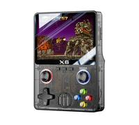 EleBikk Console di Gioco Retrò, X6 Console Retro Game, Supporto di 11 Tipi di Emulatori, tra cui Più di 10.000 Tipi di Giochi, Design a Doppio Joystick 3D, Schermo a Colori da 3,5 Pollici IPS