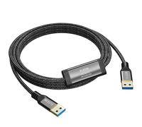 Elecan Cavo di trasferimento USB 3.0 ad alta velocità da PC a PC, 6,1 m, per Windows e macOS, da USB A ad A, sincronizzazione dati diretta, cavo ponte con software integrato, per trasferimento di file