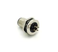 Elecbee A Codice Connettore a spina per aviazione, Connettore per PCB saldatura tipo impermeabile M12 connettore 4 pin maschio pannello anteriore montaggio