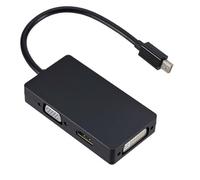 Elecbee Cavo adattatore 3 in 1 Mini DisplayPort DP a HDMI VGA DVI per MacBook Air Pro per Microsoft Surface Pro