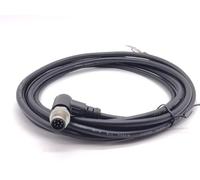 Elecbee cavo m12 8 pin maschio ad angolo retto 3 Meter AWG24 A Code, M12 8 Poli IP67 Impermeabile Connettore, Connettore Attuatore Aviazione Spina