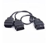 Elecbee Cavo OBD2 da 20 cm, 16 poli maschio a 2 maschi